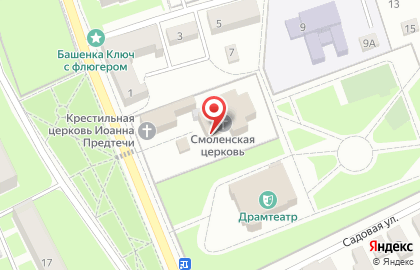 Храм Смоленской Иконы Божией Матери в Ивантеевке на карте