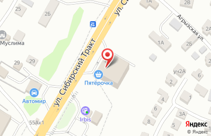 Супермаркет Пятёрочка на Сибирском тракте, 78 на карте