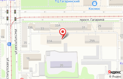 Централизованная библиотечная система на проспекте Гагарина на карте
