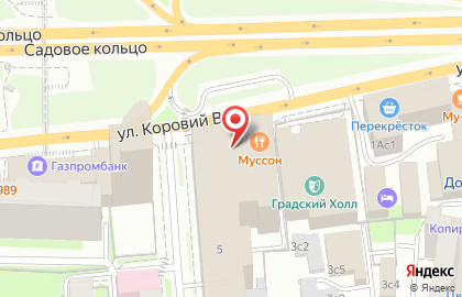Сеть корпоративных кафе Cafetera на Валовой улице на карте