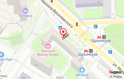 Копировальный автомат Копировальный автомат на улице Маршала Василевского на карте