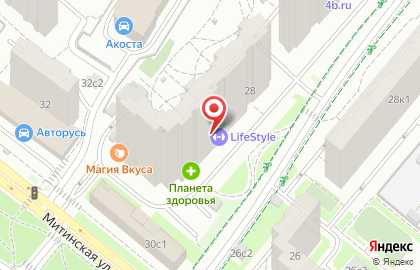 Школа изобретателей Эра Инженеров на Митинской улице на карте