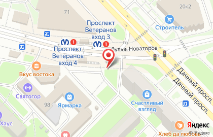 Киоск по продаже печатной продукции в Санкт-Петербурге на карте