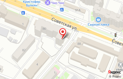 Магазин разливного пива Пифко на Советской улице на карте
