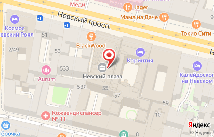 Ресторан Manneken Pis на Невском проспекте на карте