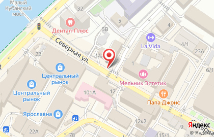 Всемирная служба доставки UPS в Центральном районе на карте
