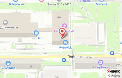 Киберспортивная арена Colizeum в ТЦ Зиг-Заг на карте