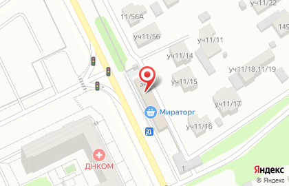 Супермаркет Мираторг на Речной улице на карте