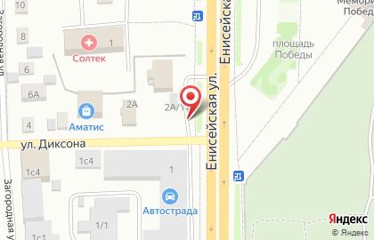 Русский фейерверк на Енисейской улице на карте