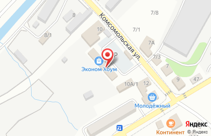 Контур будущего на Комсомольской на карте