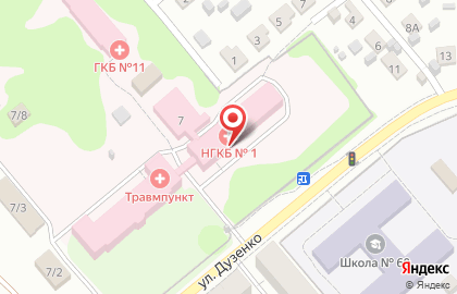 Городская клиническая больница №11 в Орджоникидзевском районе на карте