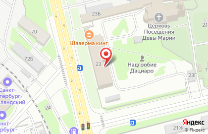 Магазин низких цен Светофор в Санкт-Петербурге на карте