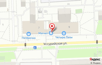 Сервисный центр Авенга на Уссурийской улице на карте