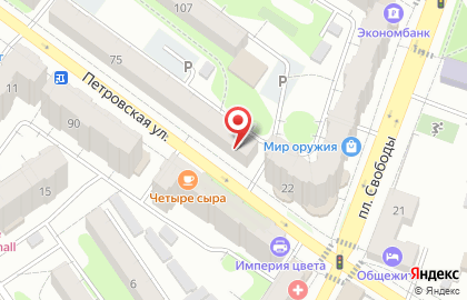 Служба доставки pro100sushi на Петровской улице на карте