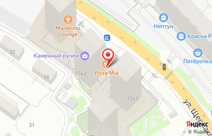 Ресторан быстрого питания Pizza mia в Чкаловском районе на карте