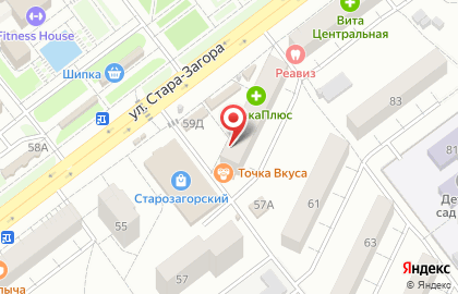 Магазин сантехники и слесарно-монтажного инструмента на улице Стара Загора на карте
