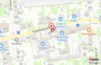 Политическая партия Справедливая Россия на Красной улице на карте