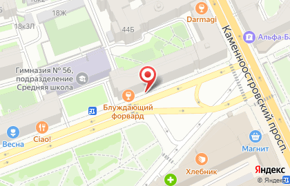 Бар Суши WOK на Каменноостровском проспекте на карте