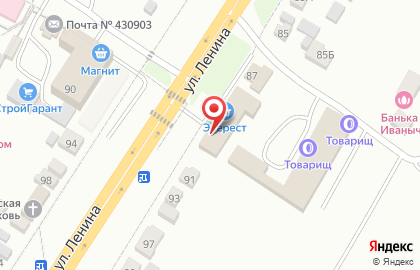 Продуктовый магазин Хорошее дело в Октябрьском районе на карте