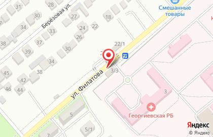 Аптека Тонус на улице Филатова на карте