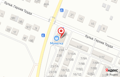 Магазин Монетка в Уфе на карте