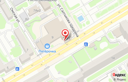 Банк Зенит в Новосибирске на карте