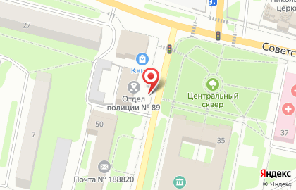 89 отдел полиции Управления МВД России по Выборгскому району на карте