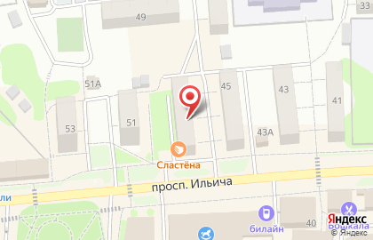 Сказка, мясной магазин на карте