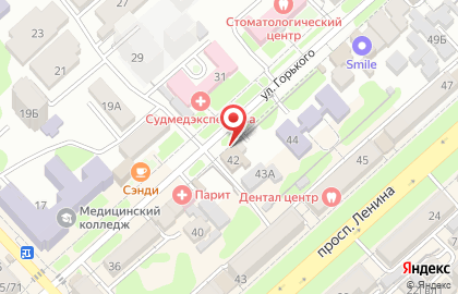 Кафе-бистро Домашняя кухня на улице Горького на карте