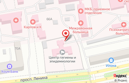 Консультационный центр по защите прав потребителей на проспекте Ленина на карте