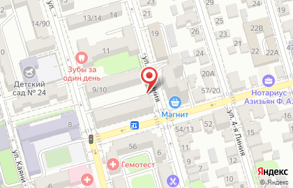 Пролетарский район Киоск по продаже фруктов и овощей на Верхненольной улице на карте