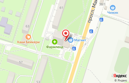 Магазин Пивоман на проспекте Макеева на карте