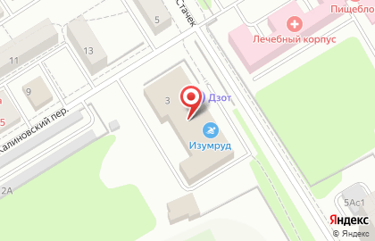 Локомотив-Изумруд на карте