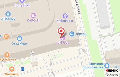 Семейный парк активного отдыха Joki joya в Санкт-Петербурге на карте