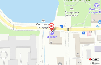 Гостиница Евразия на Советской улице на карте