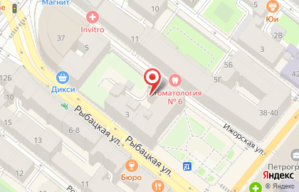 Ремонтная мастерская Chisto Blisto в Петроградском районе на карте