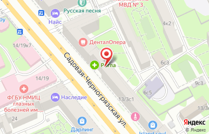 СТАЛ на Садовой-Черногрязской улице на карте