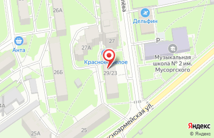 Продуктовый магазин на улице Киселёва на карте