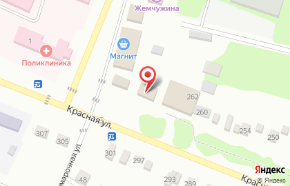Магазин косметики и бытовой химии Магнит Косметик на Красной улице на карте
