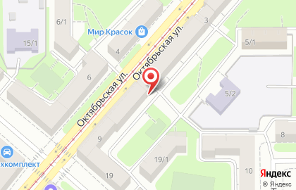 Интерьерная студия Мастер-студия Август на Октябрьской улице на карте