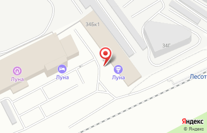 Теннисный корт Луна на карте