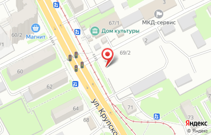 Магазин мясной продукции СМ-Маркет на улице Крупской на карте