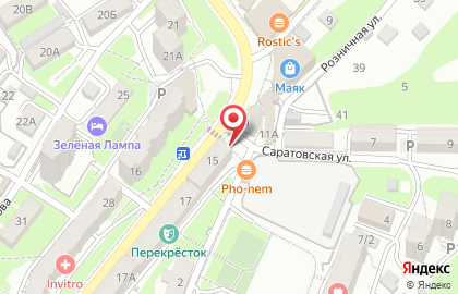 Хлебная лавка в Фрунзенском районе на карте