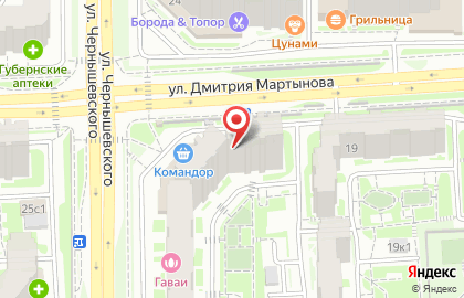 Агентство недвижимости и оценки Профессионал на улице Дмитрия Мартынова на карте