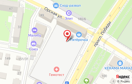 ОАО АКБ Авангард на проспекте Победы на карте