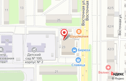 Студия красоты Ника на Восточной улице на карте