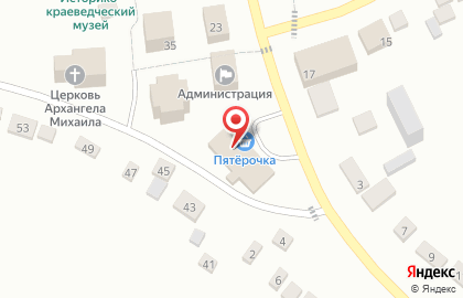 Супермаркет Пятерочка на площади 1 Мая на карте