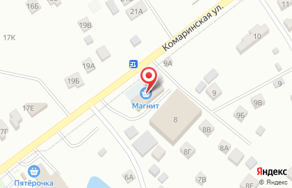 Супермаркет Магнит в Уфе на карте