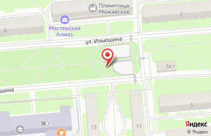 Торговая компания Племптица-Можайское на улице Ильюшина на карте