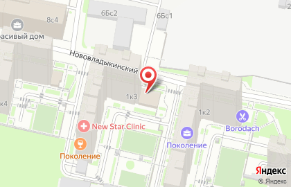 Супермаркет Магнит в Москве на карте